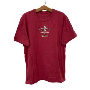 Life Is GoodThese Are The Good Old Day Crusher Tee Mens M Red Cotton T Shirt NEW